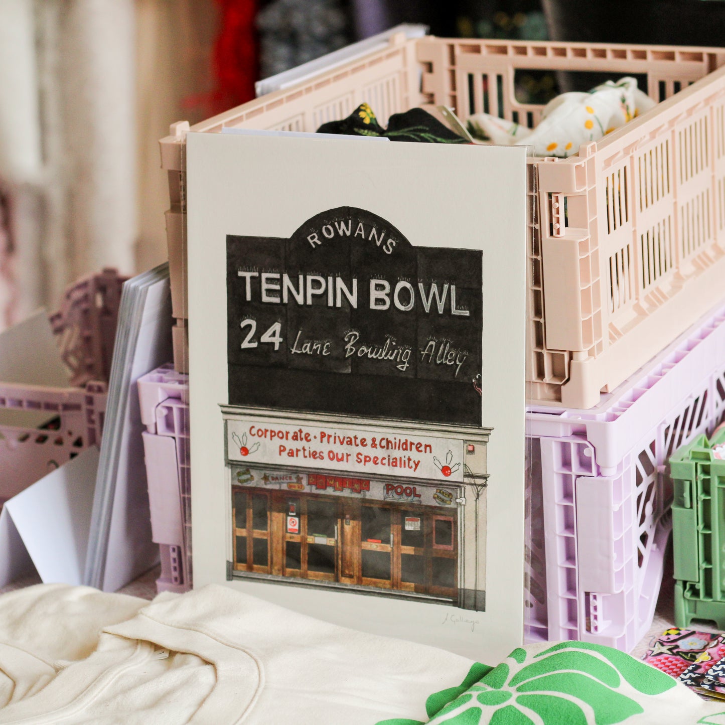 Finsbury Park - Rowans Tenpin Bowl - Giclée Print (unframed) - Islington