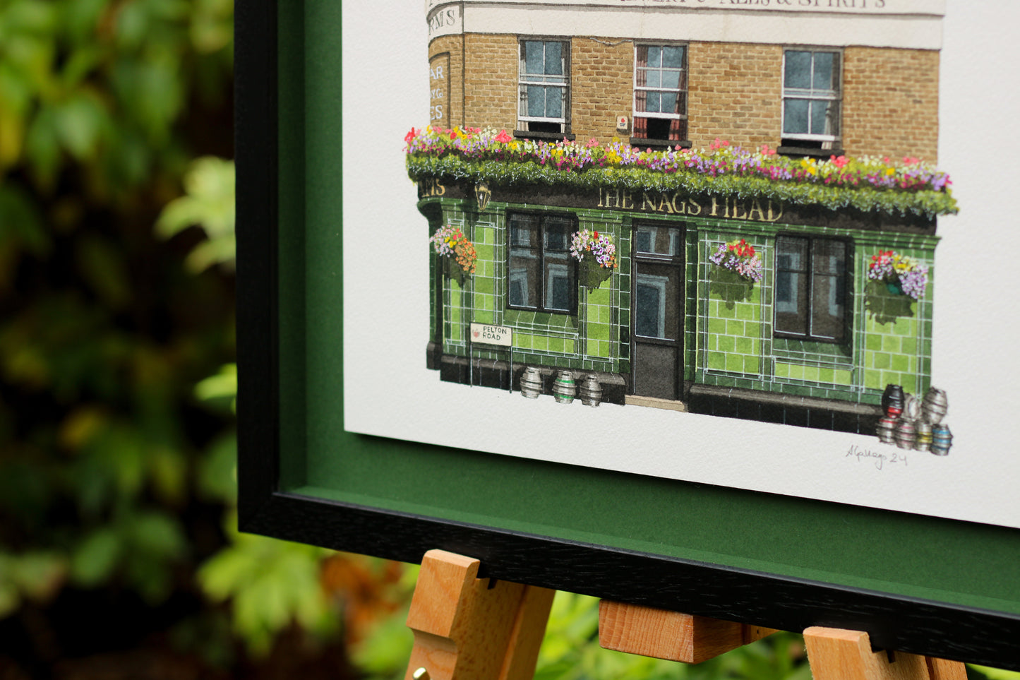 Greenwich - Pelton Arms - Original watercolour painting