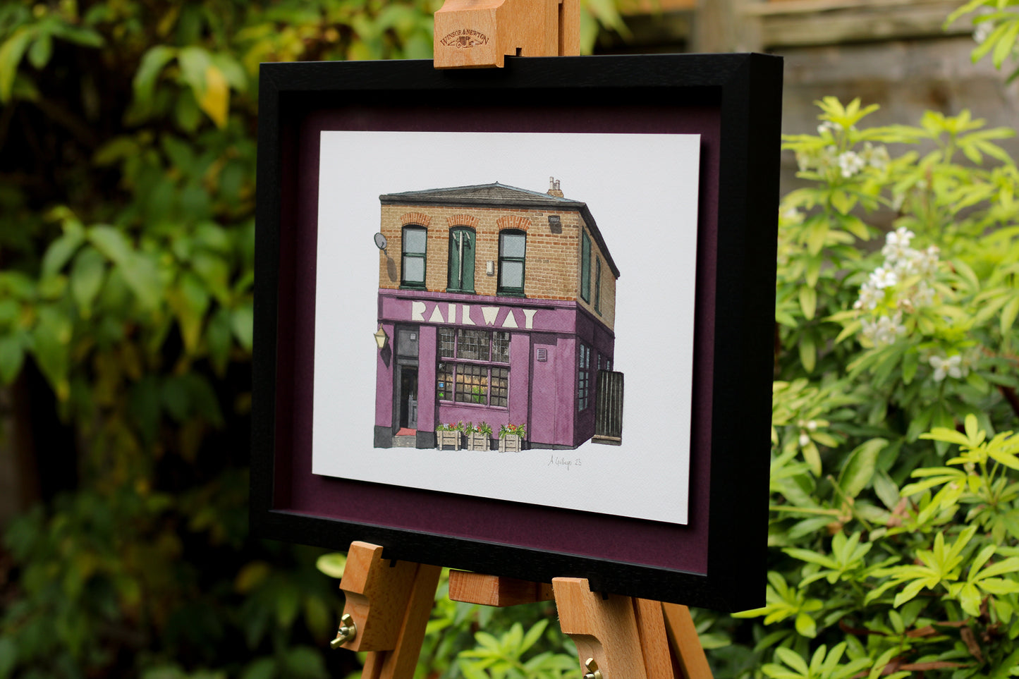 Tulse Hill - The Railway - Original watercolour painting (framed)
