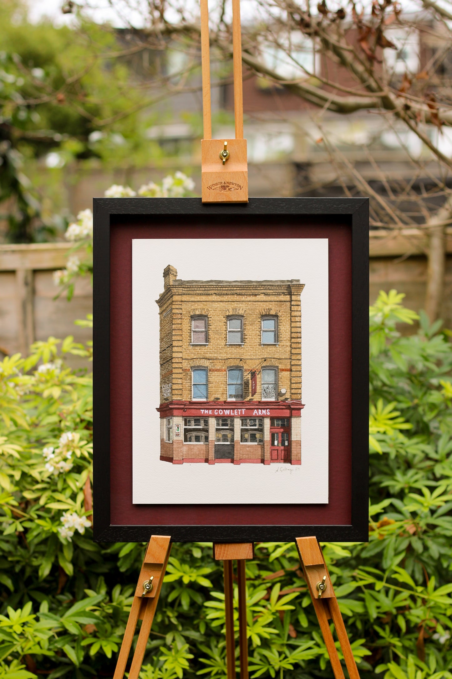 Peckham - The Gowlett Arms - Original watercolour painting (framed)