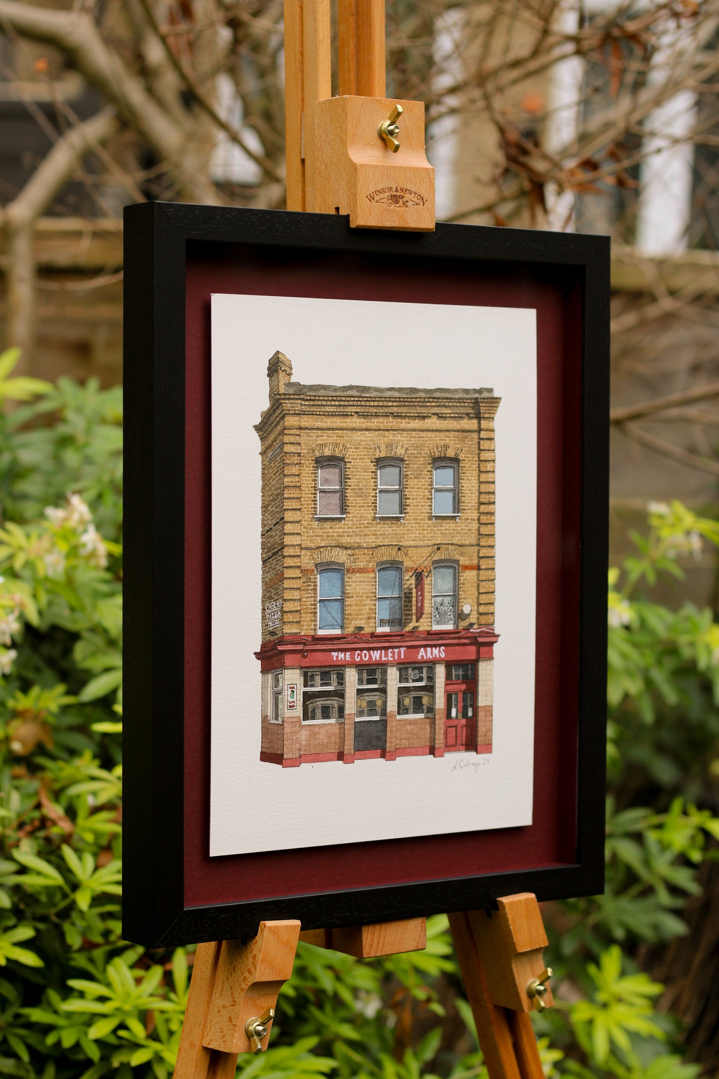 Peckham - The Gowlett Arms - Original watercolour painting (framed)