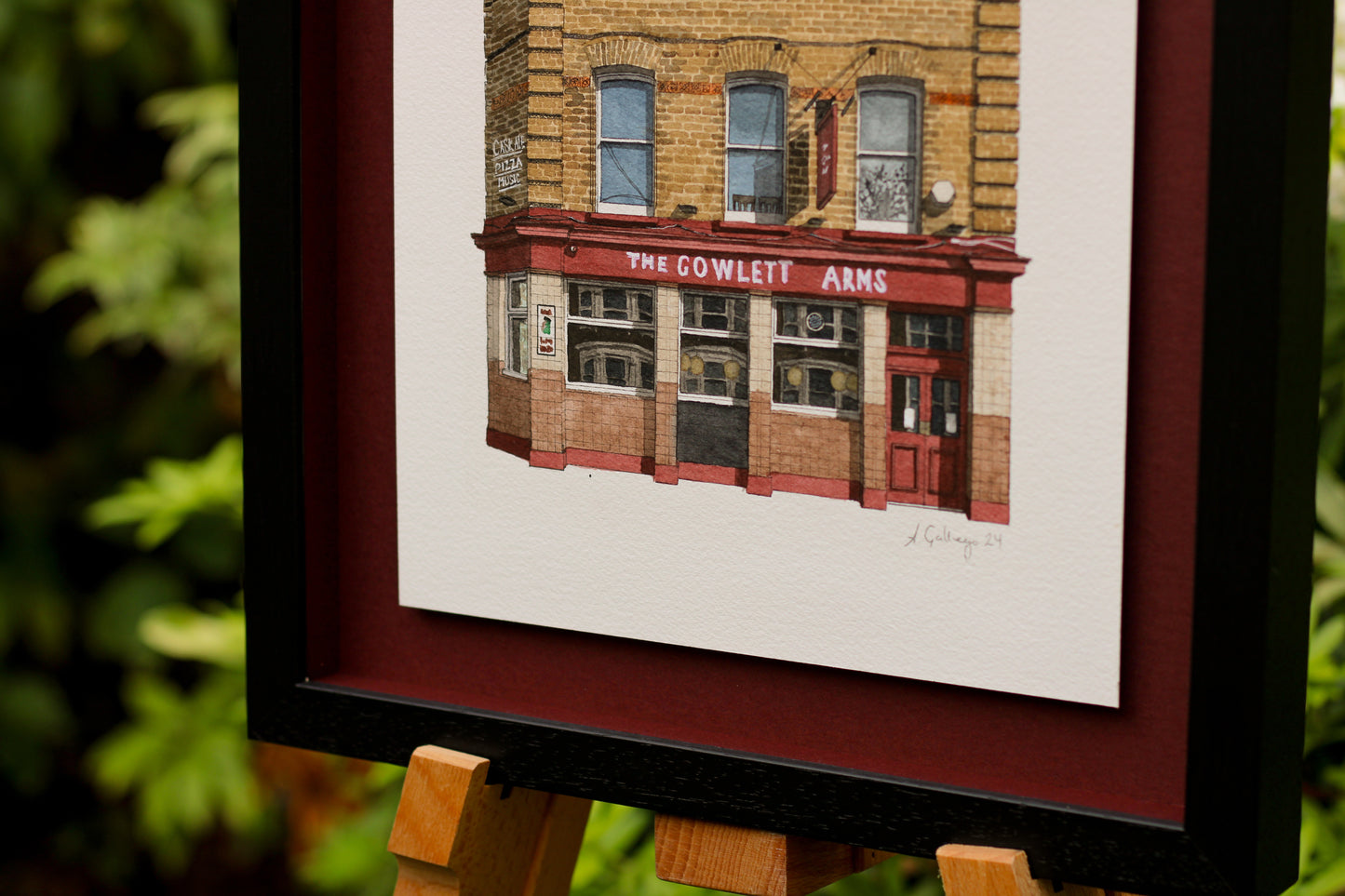 Peckham - The Gowlett Arms - Original watercolour painting (framed)