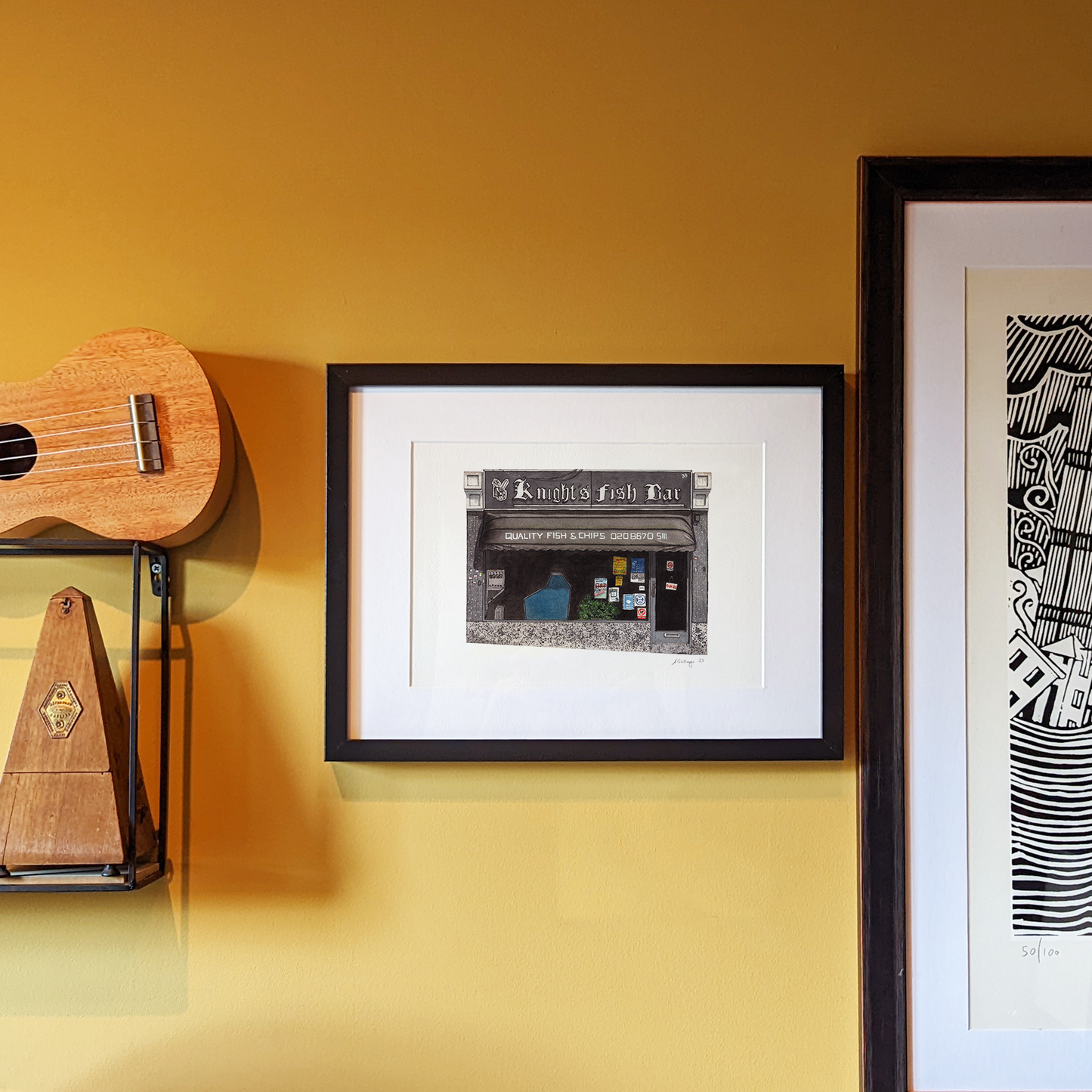 West Norwood - Knight's Fish Bar - Giclée Print (unframed)