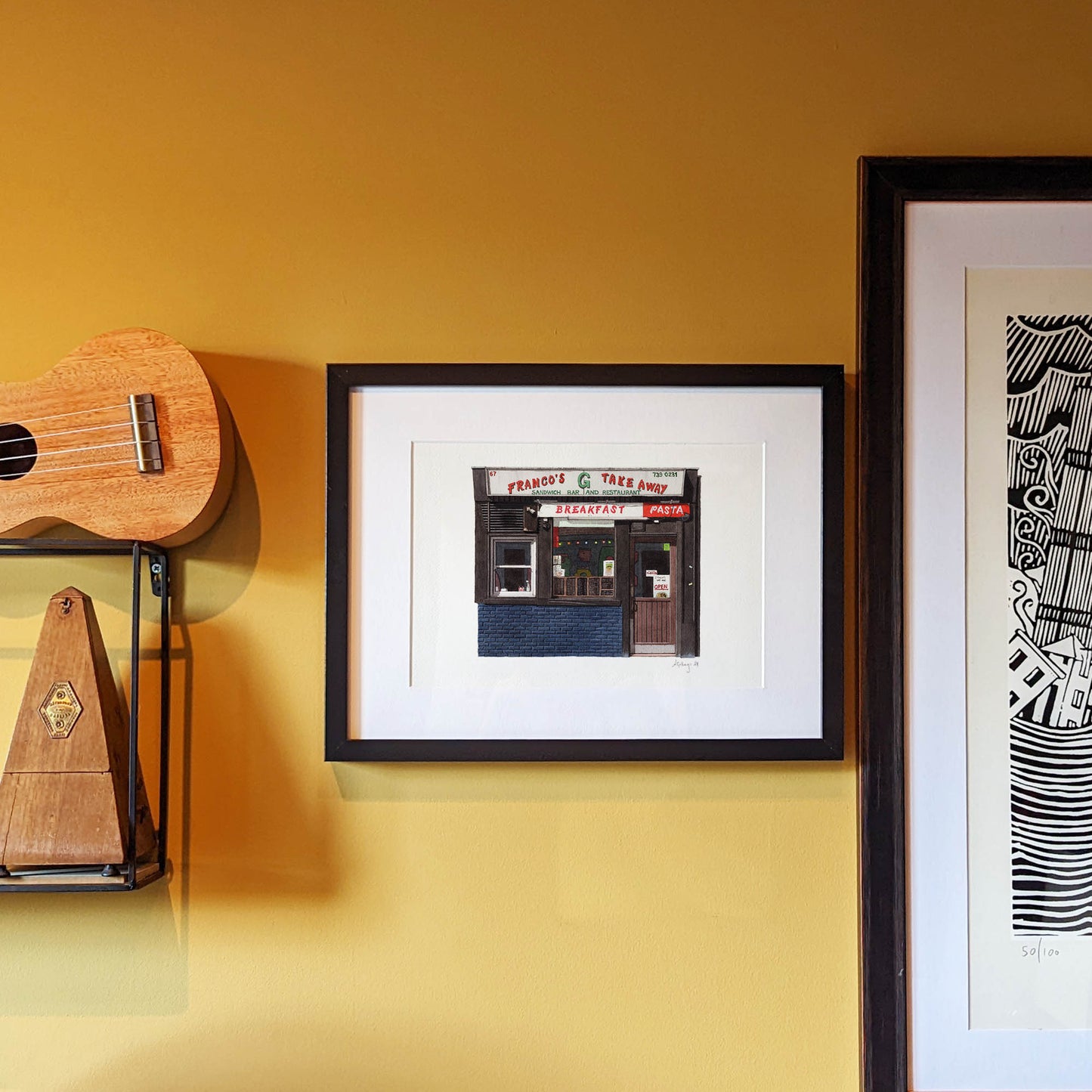 Shoreditch - Franco's Take Away - Giclée Print (unframed)