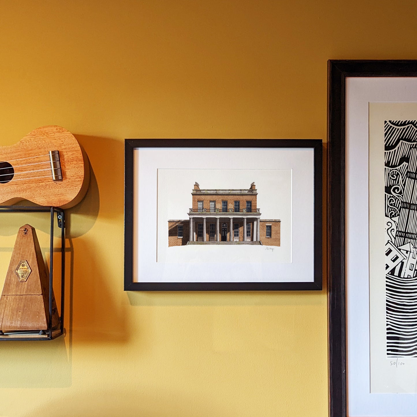 Stoke Newington - Clissold House - Giclée Print (unframed) - Newington Green