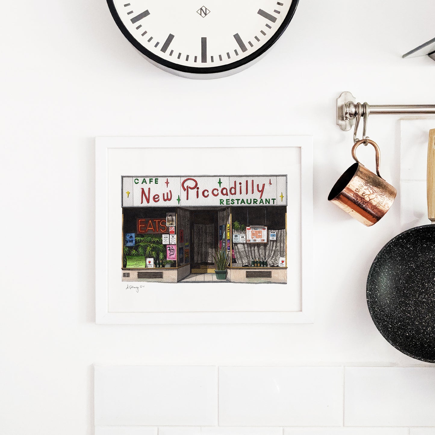 Central - New Piccadilly Cafe - Giclée Print (unframed)