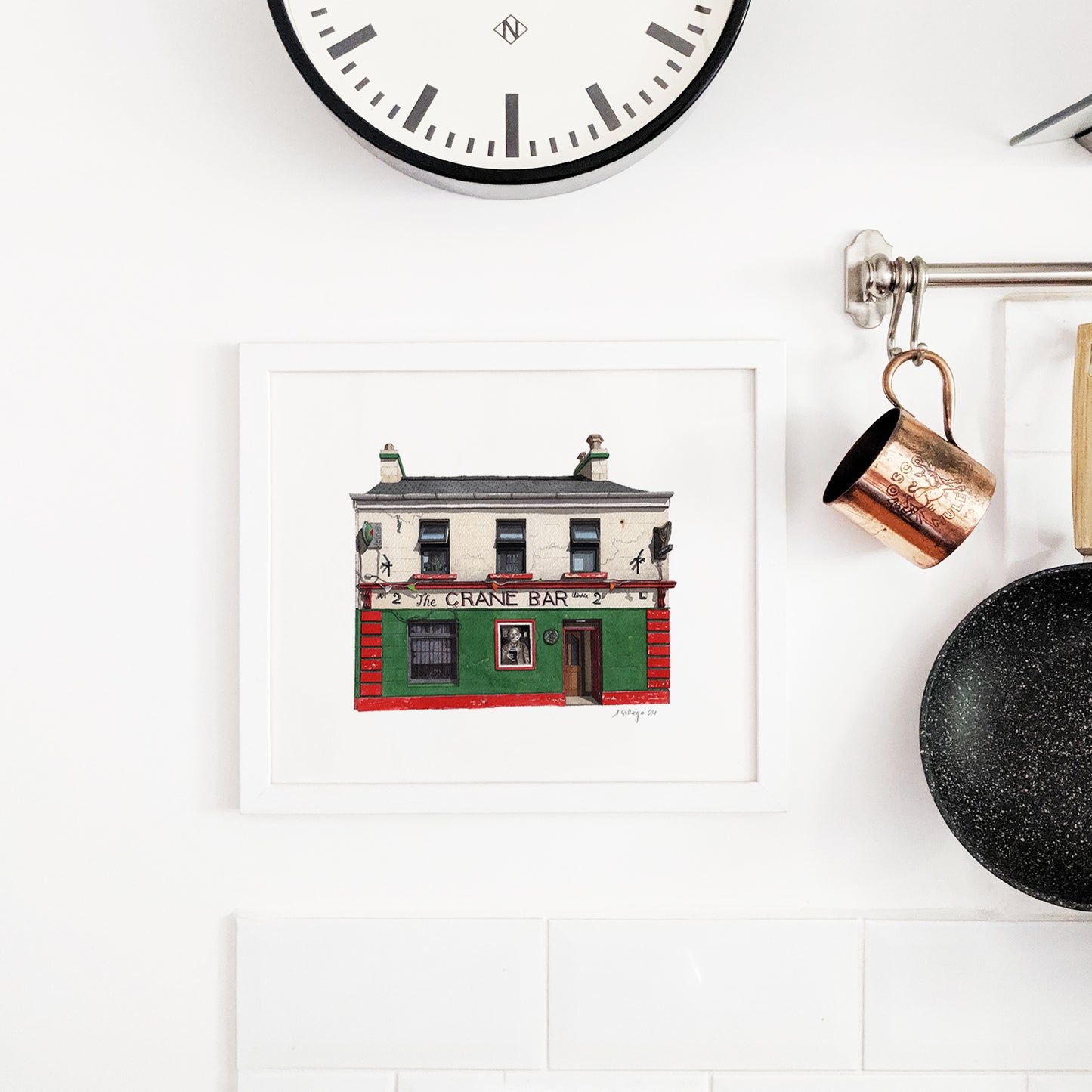 Galway - The Crane Bar - Giclée Print (unframed) - Ireland