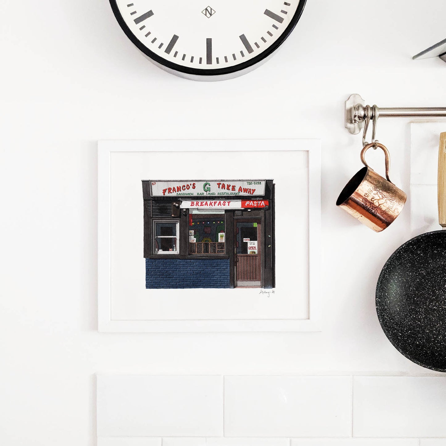 Shoreditch - Franco's Take Away - Giclée Print (unframed)