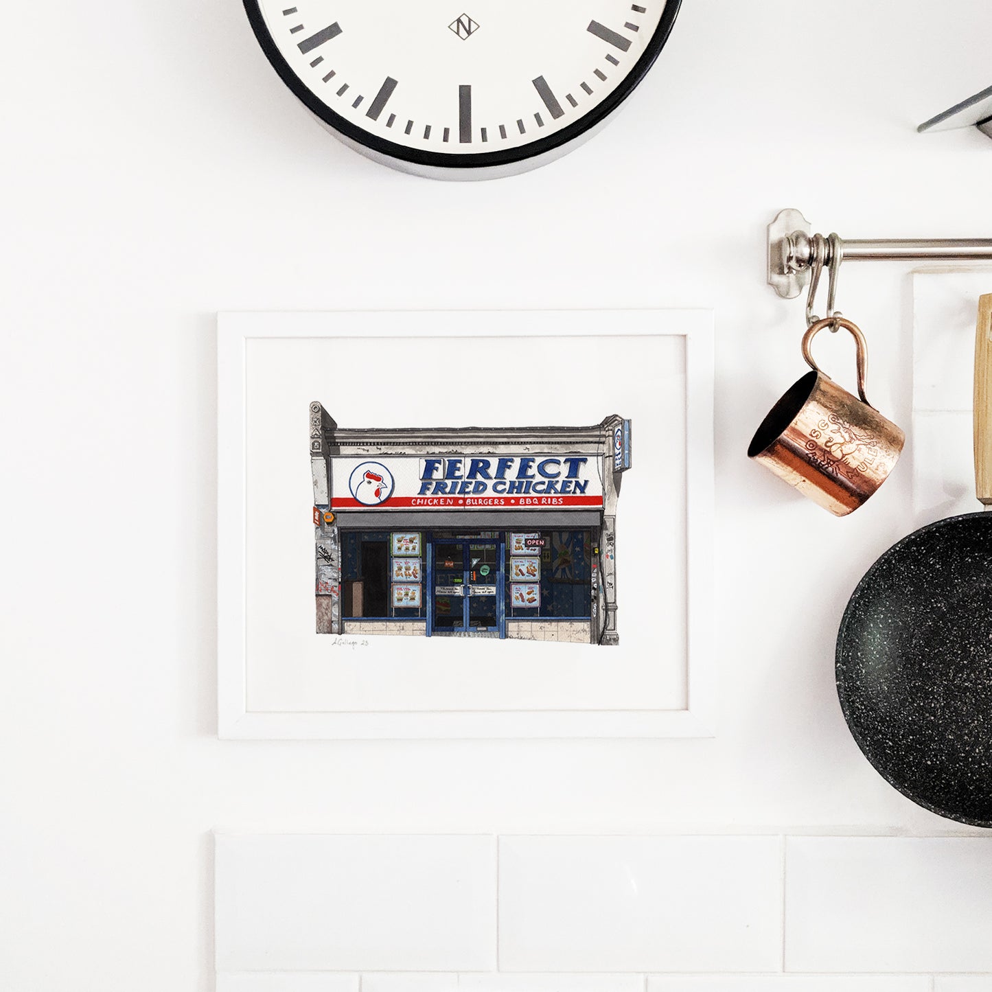 Forest Hill - Ferfect Fried Chicken Shop - Giclée Print (unframed)