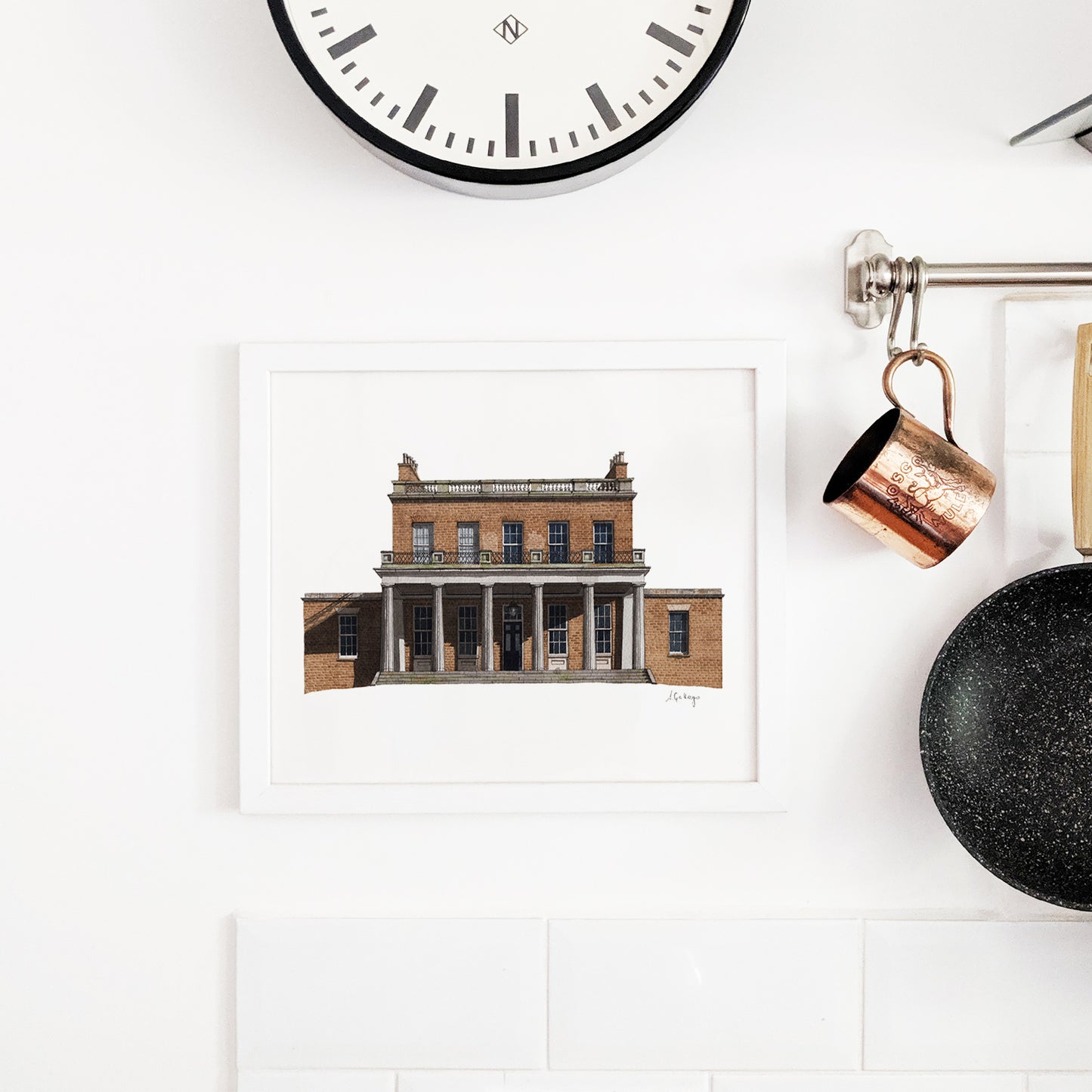 Stoke Newington - Clissold House - Giclée Print (unframed) - Newington Green