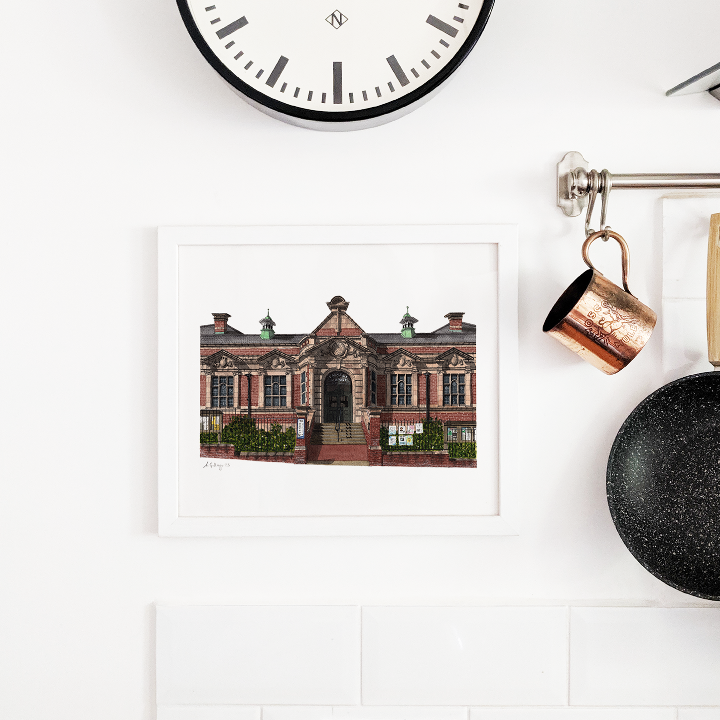 Herne Hill - Carnegie Library - Giclée Print (unframed)