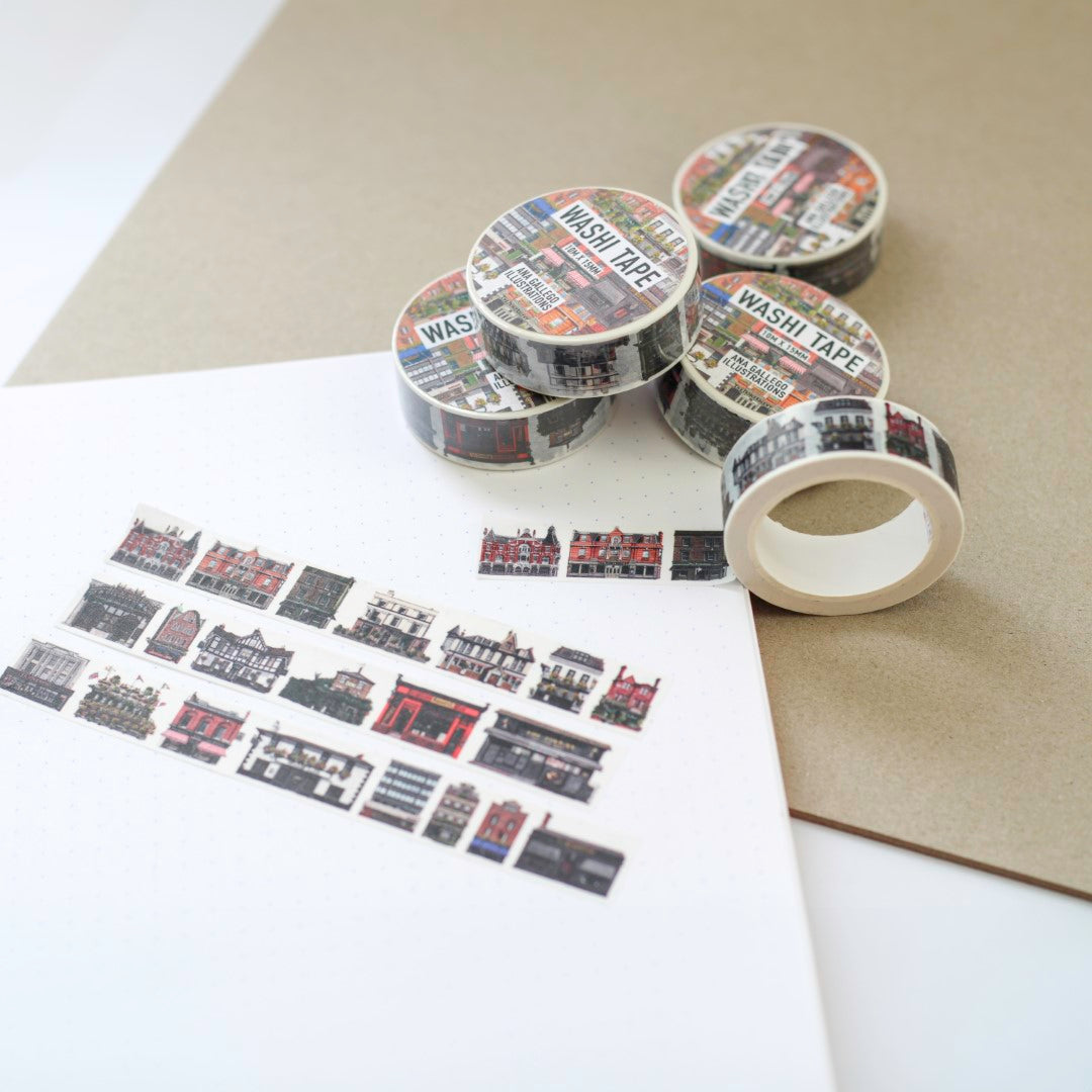 London pubs - Washi tape - 15mm x 10m