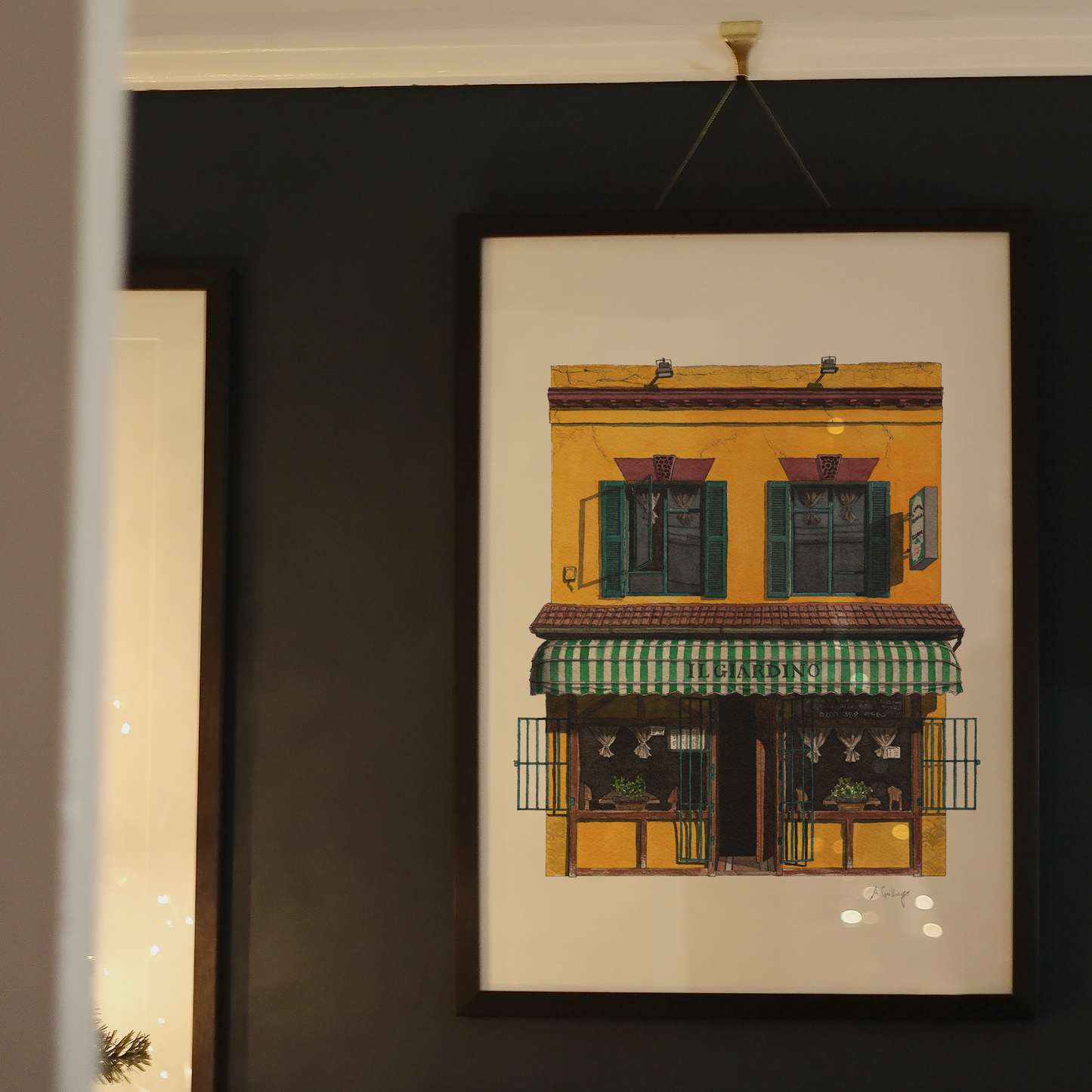 Peckham - Il Giardino restaurant - Giclée Print (unframed)