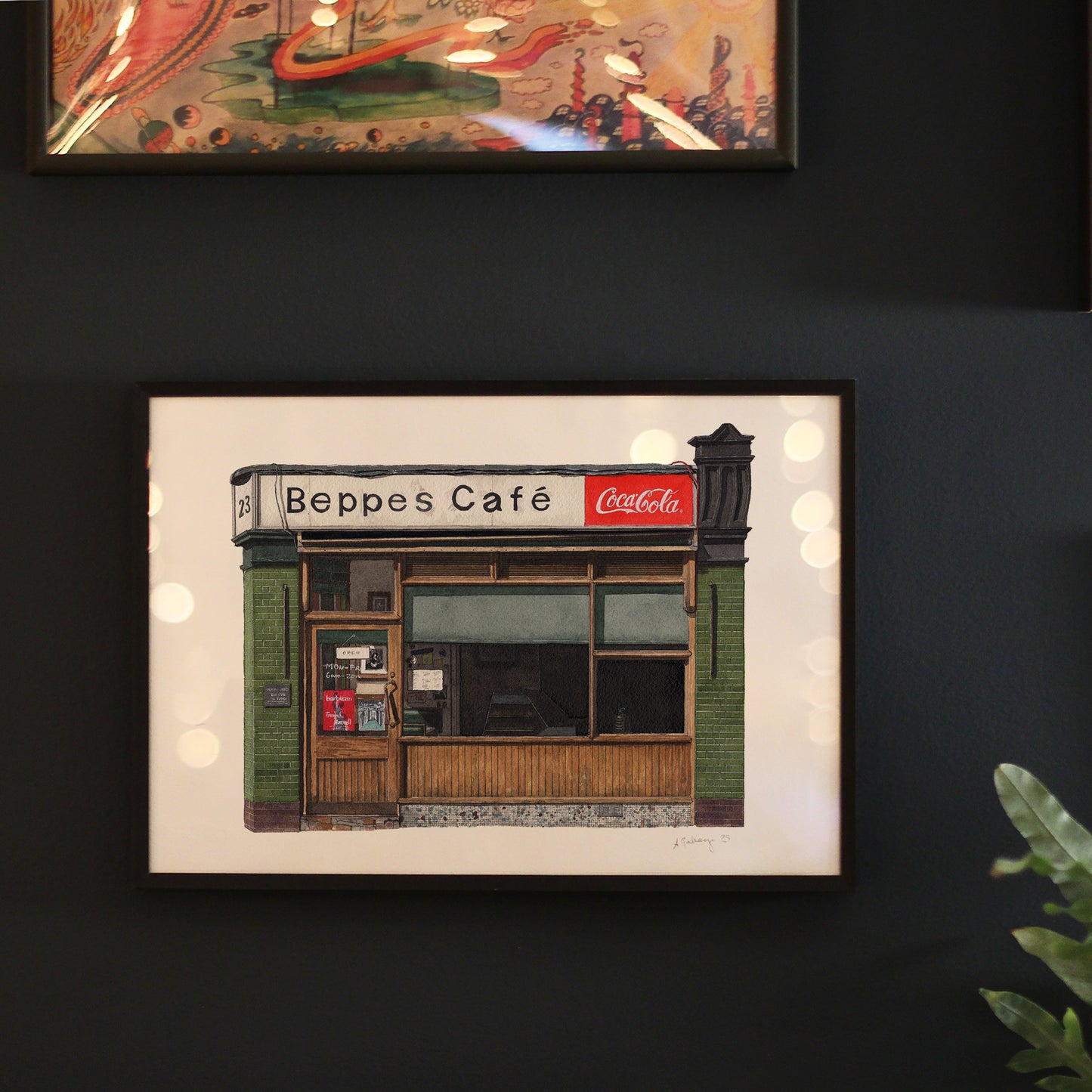 Farringdon - Beppe's Cafe - Giclée Print (unframed)