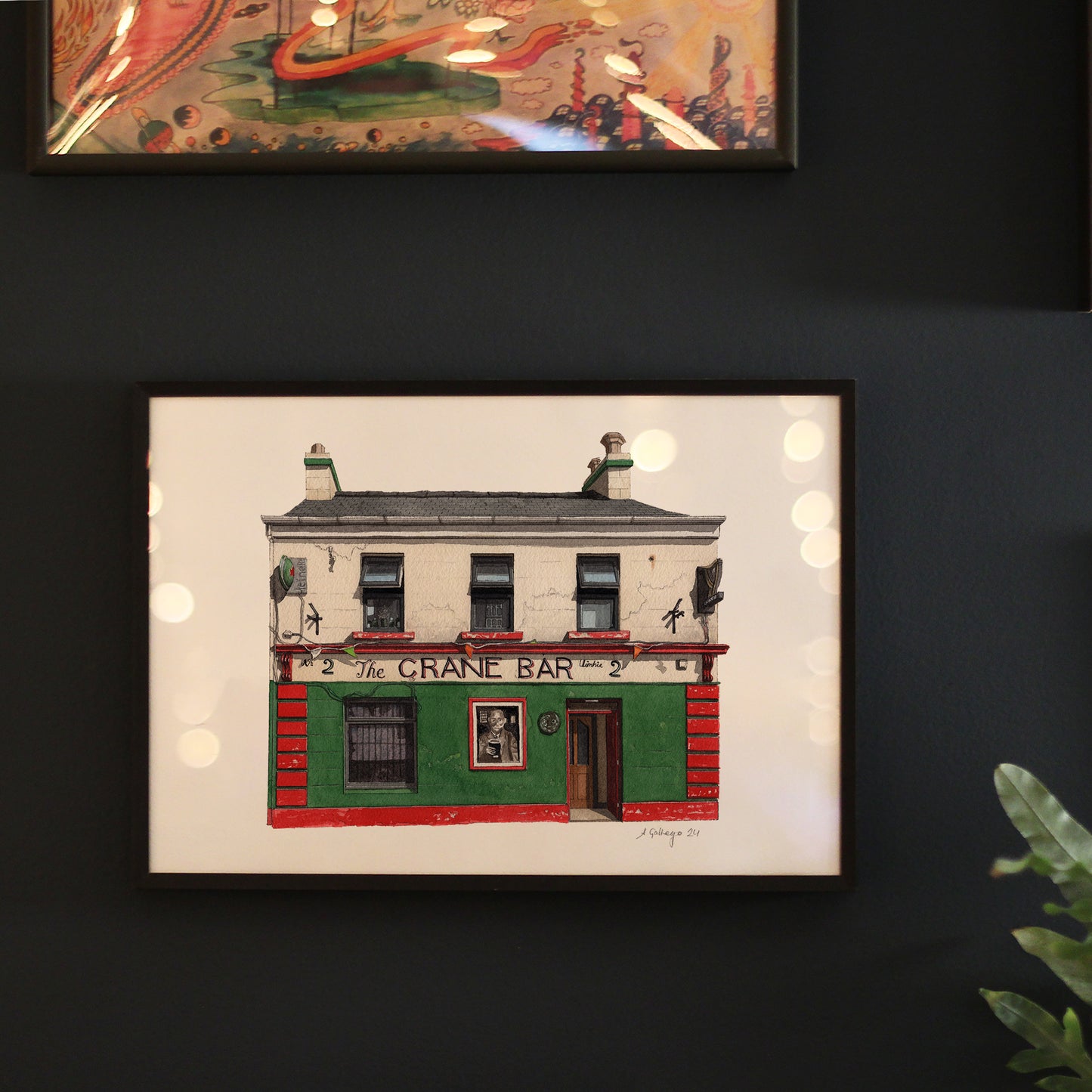 Galway - The Crane Bar - Giclée Print (unframed) - Ireland