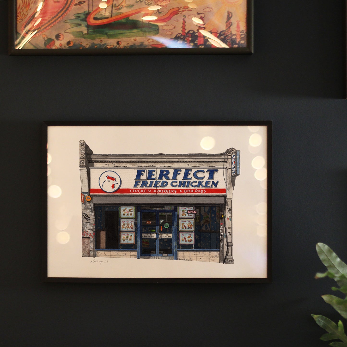 Forest Hill - Ferfect Fried Chicken Shop - Giclée Print (unframed)