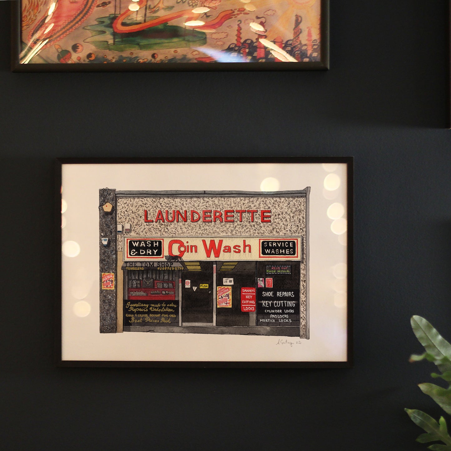 Streatham - Coin Launderette - Giclée Print (unframed)