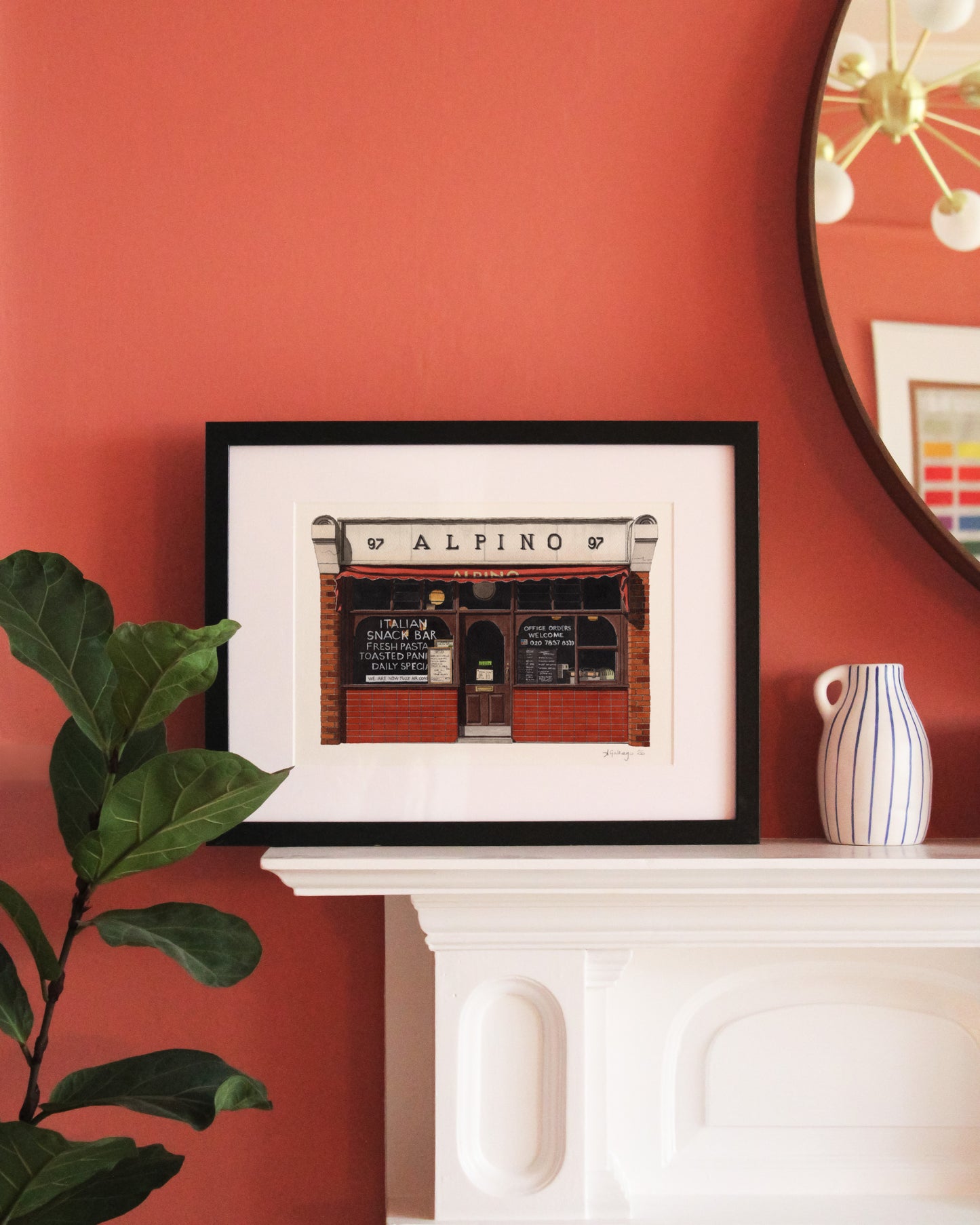 Angel - Alpino Cafe - Giclée Print (unframed)