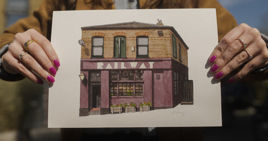 Tulse Hill - Railway Tavern Pub - Giclée Print (unframed) - West Norwood
