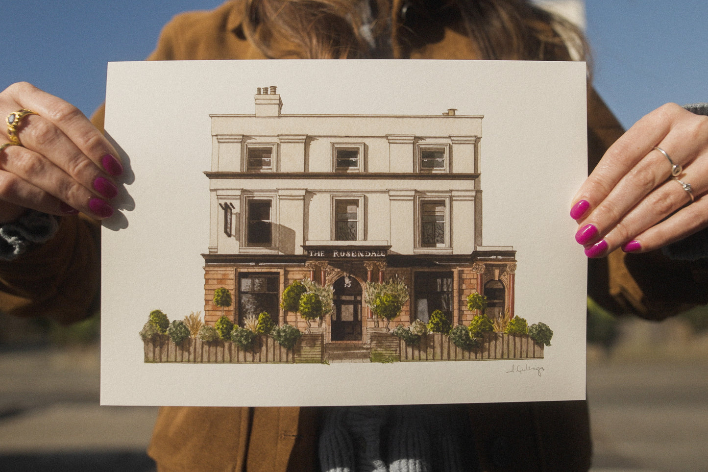 West Dulwich - The Rosendale Pub - NEW - Giclée Print (unframed) -