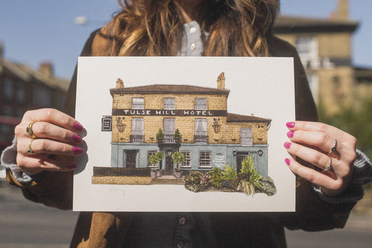 Tulse Hill - Tulse Hill Hotel pub - Giclée Print (unframed)
