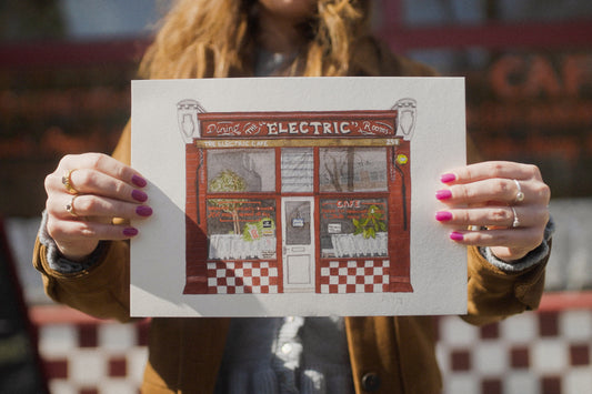 West Norwood - The Electric Cafe - Giclée Print (unframed) - Tulse Hill