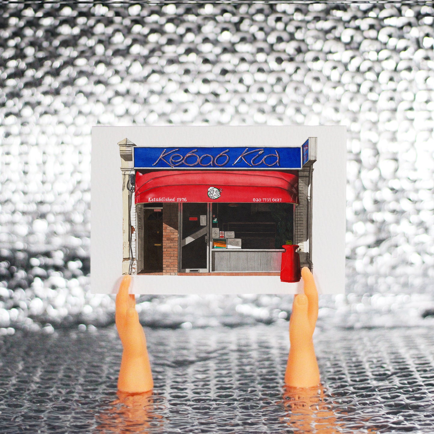 Fulham - Kebab Kid - Greeting card with envelope