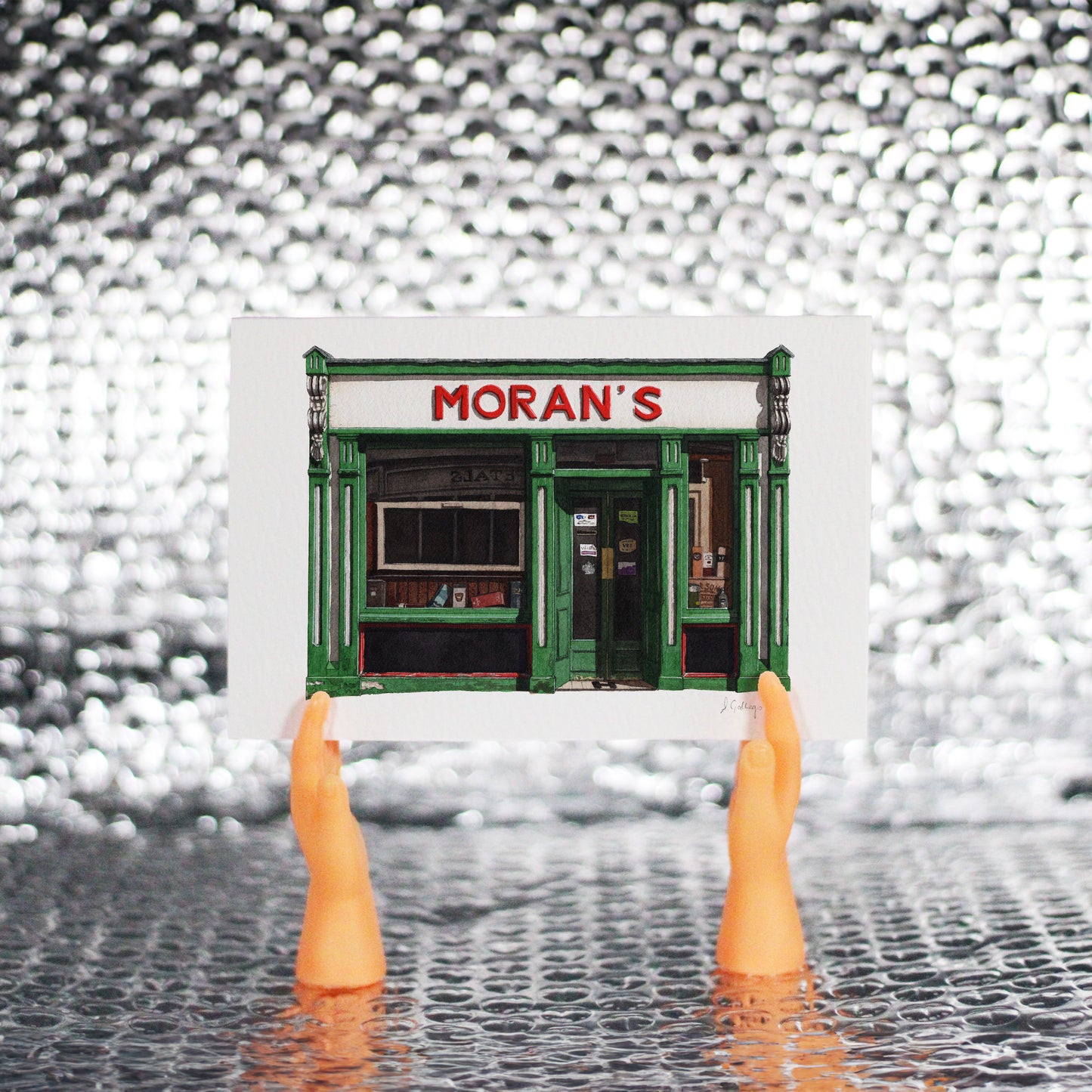 Westport - Moran's - Greeting card with envelope - Co. Mayo, Ireland.