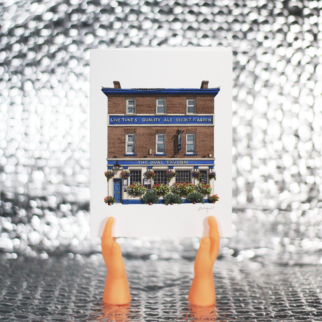 Croydon - The Oval Tavern - Greeting card with envelope