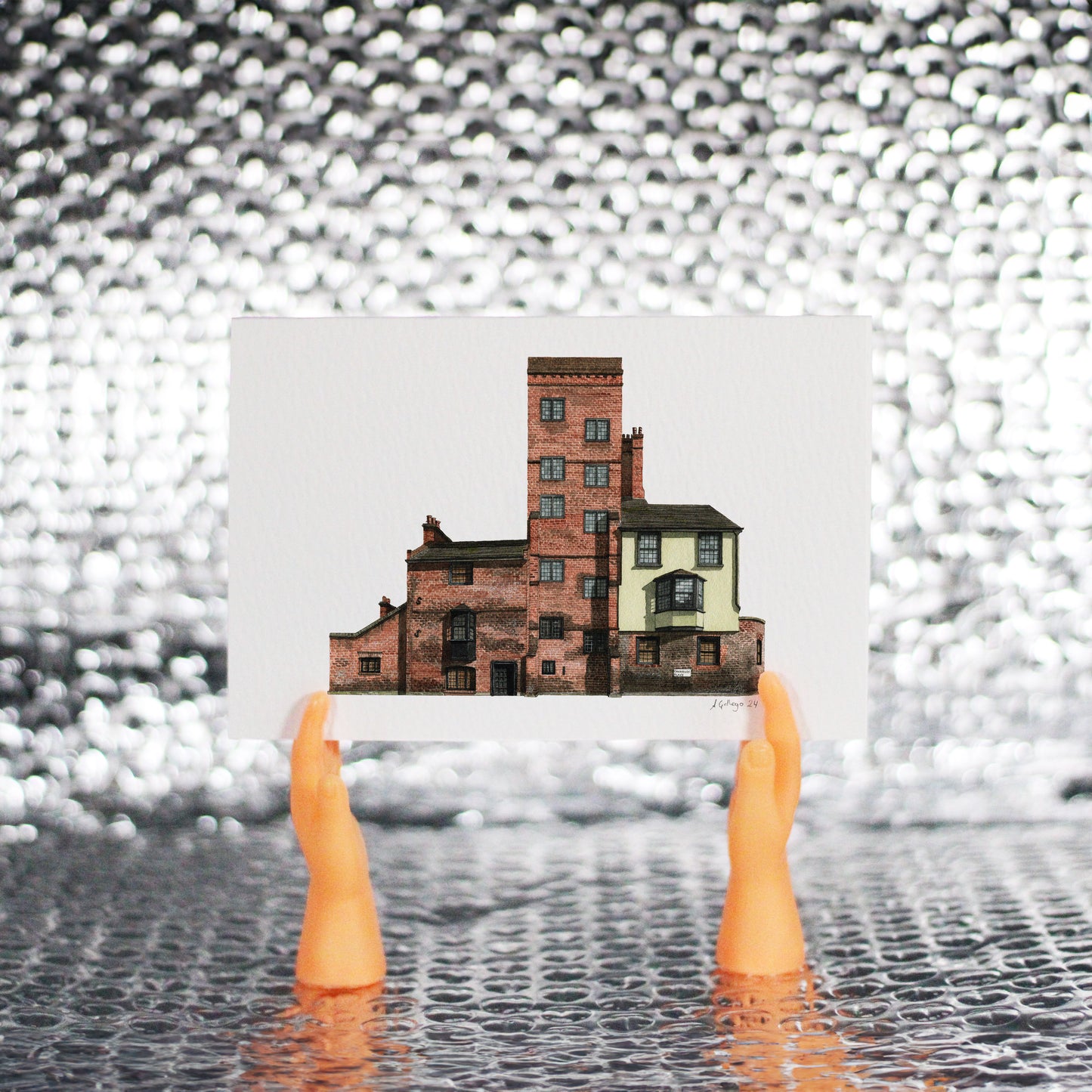 Islington - Canonbury Tower - Greeting card with envelope - Newington Green