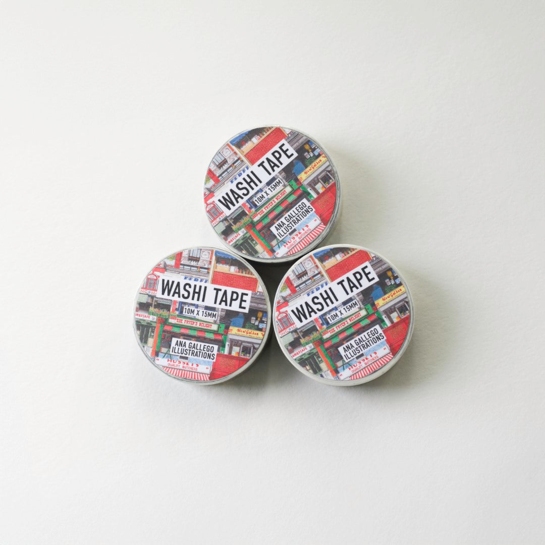 London Shop Fronts - Washi tape - 15mm x 10m
