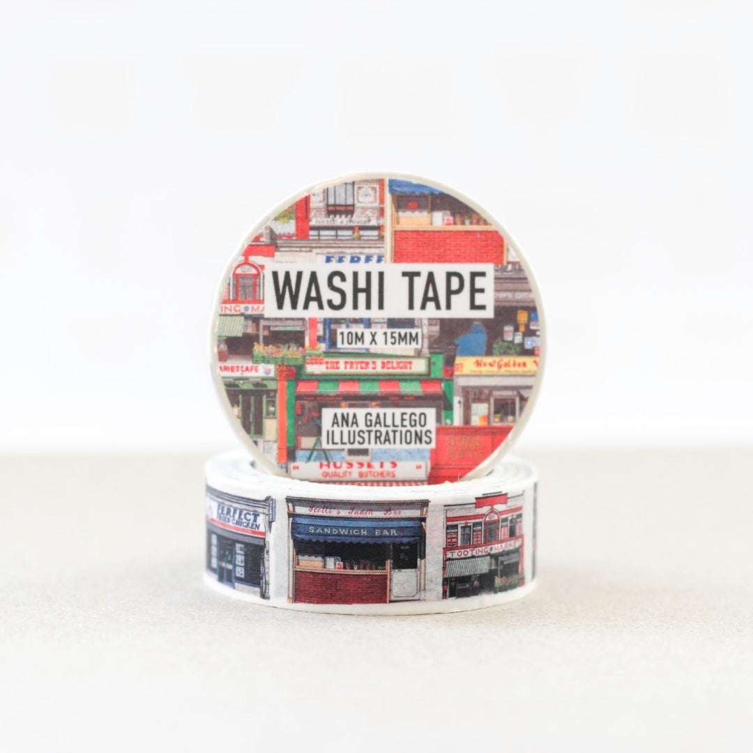 London Shop Fronts - Washi tape - 15mm x 10m