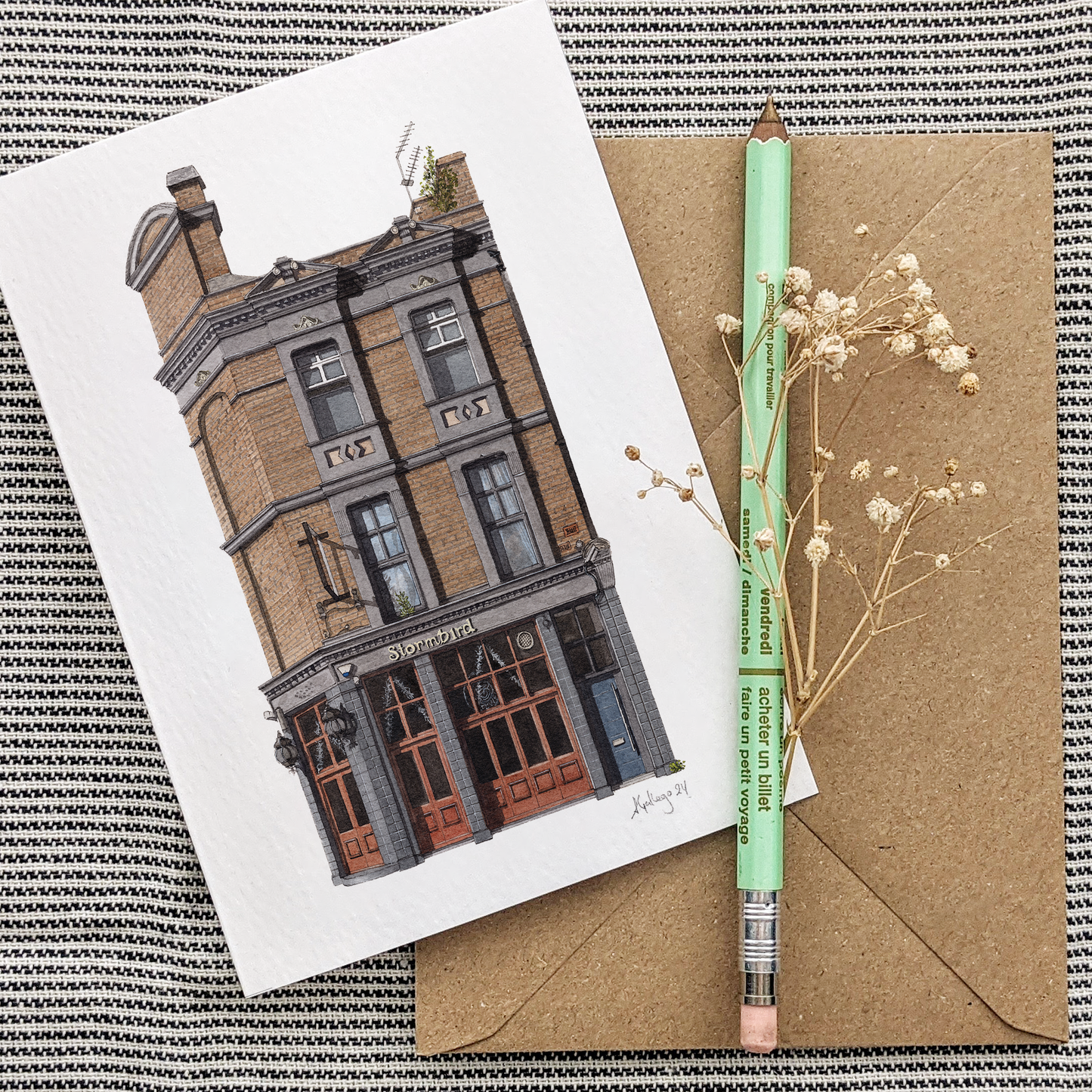 Camberwell - Stormbird - Greeting card with envelope