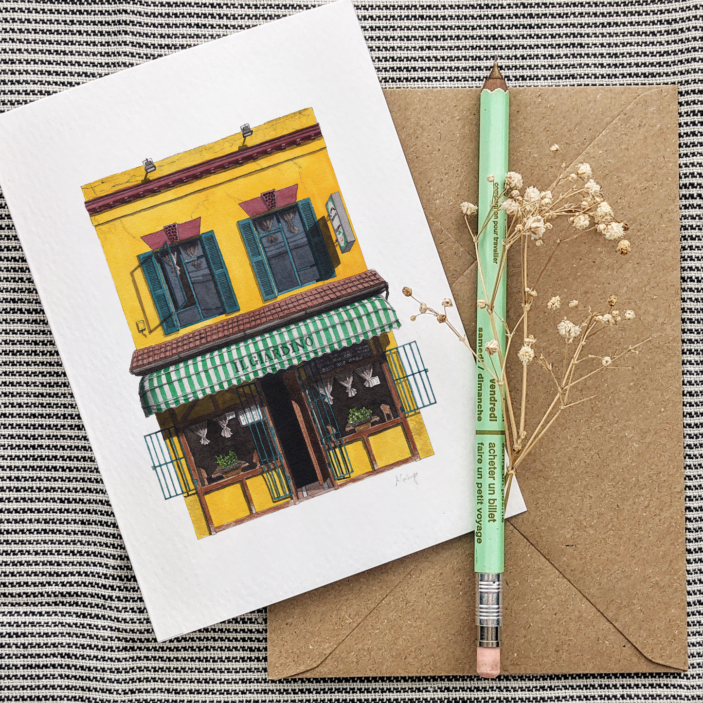 Peckham - Il Giardino - Greeting card with envelope