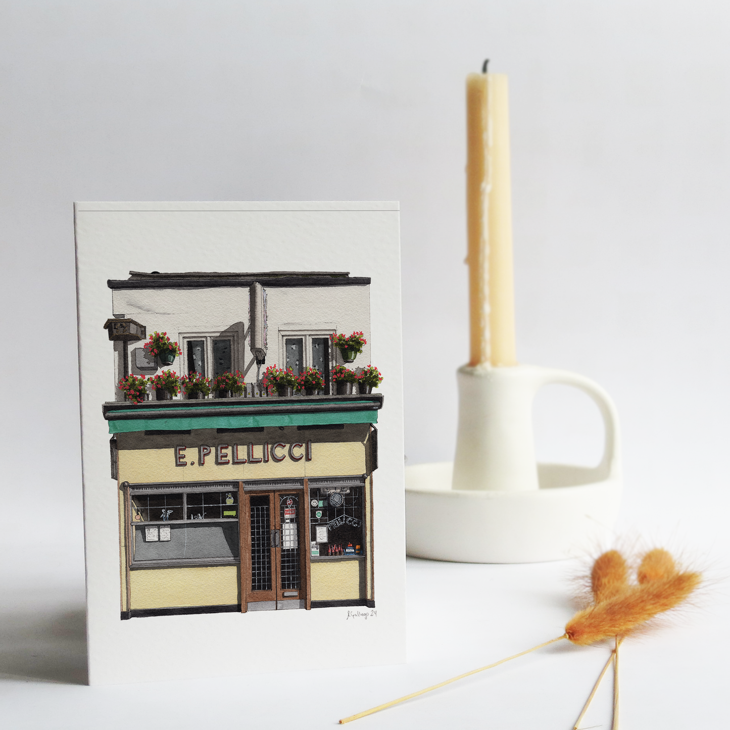 Bethnal Green - E Pellicci - Greeting card with envelope