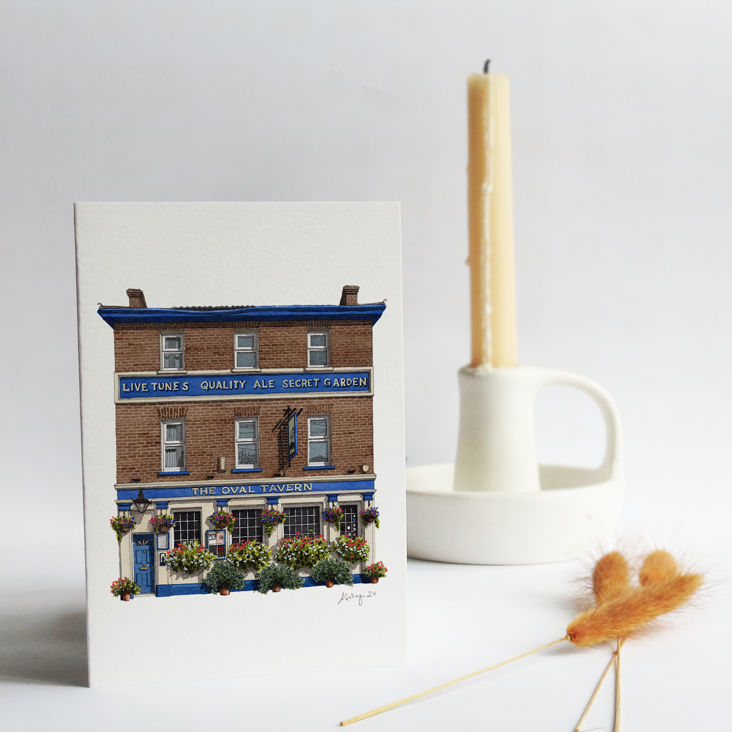 Croydon - The Oval Tavern - Greeting card with envelope