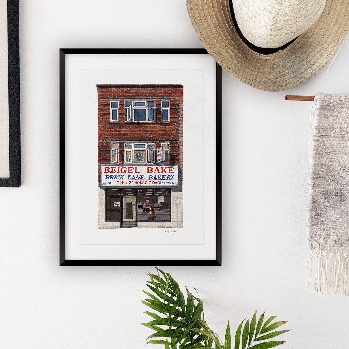 Brick Lane - Beigel Bake - Giclée Print (unframed) - Shoreditch