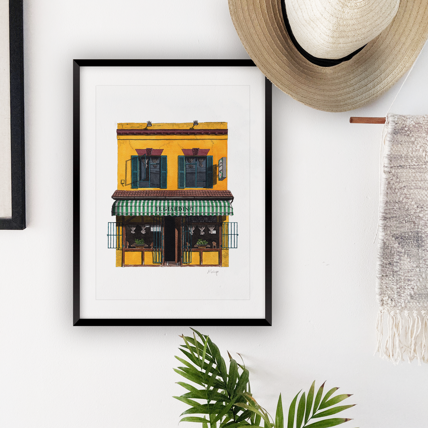 Peckham - Il Giardino restaurant - Giclée Print (unframed)