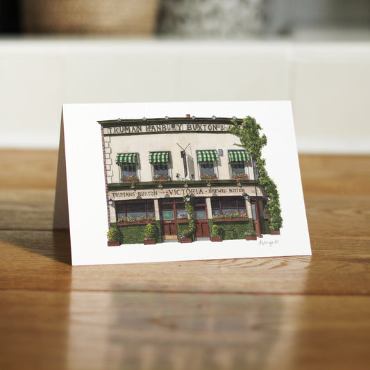 Bermondsey - The Victoria - Greeting card with envelope