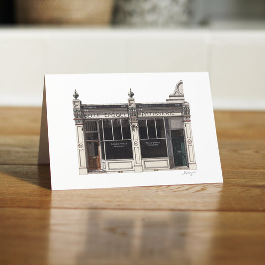 Stoke Newington - Belle Epoque Patisserie - Greeting card with envelope - Newington Green