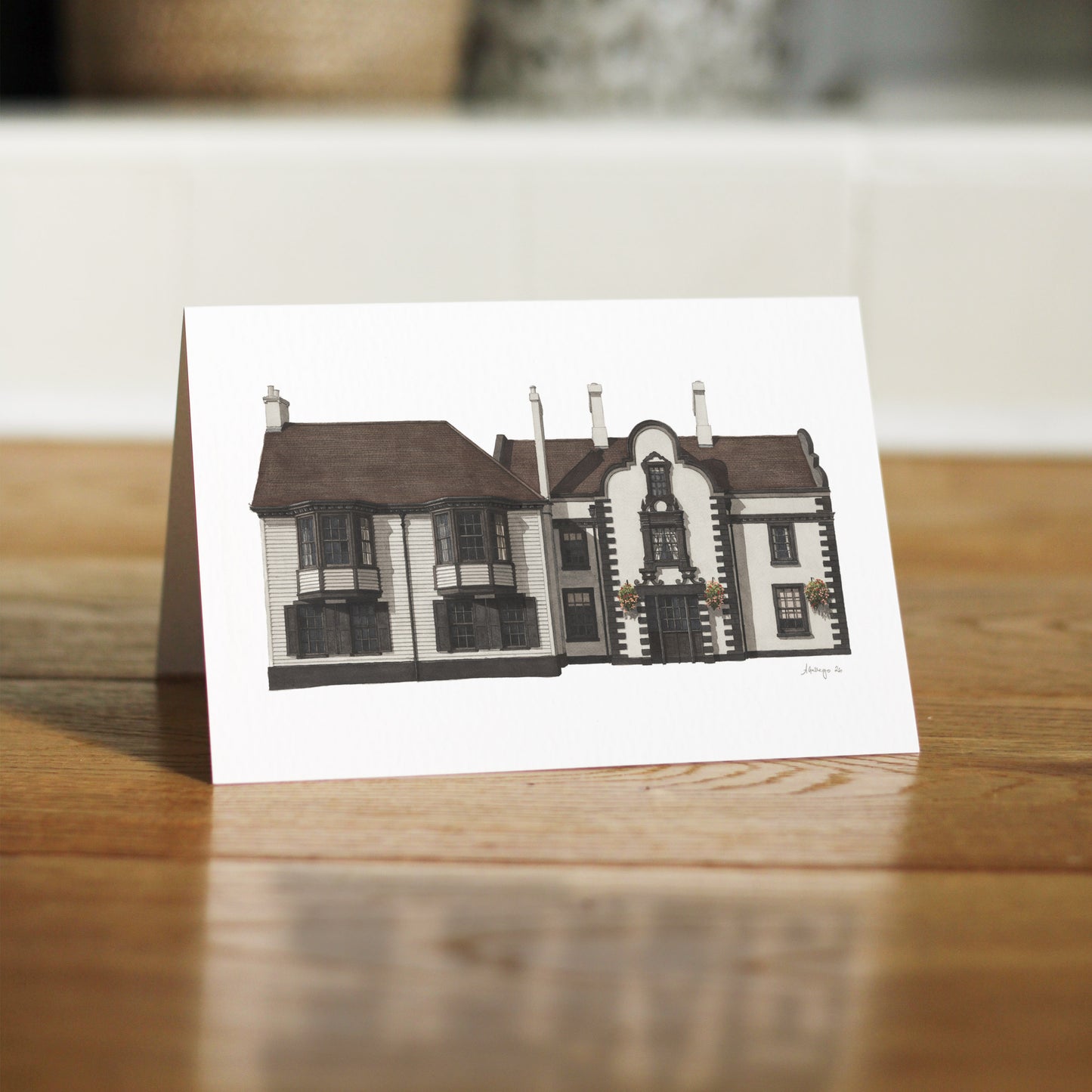 Carshalton - The Greyhound - Greeting card with envelope