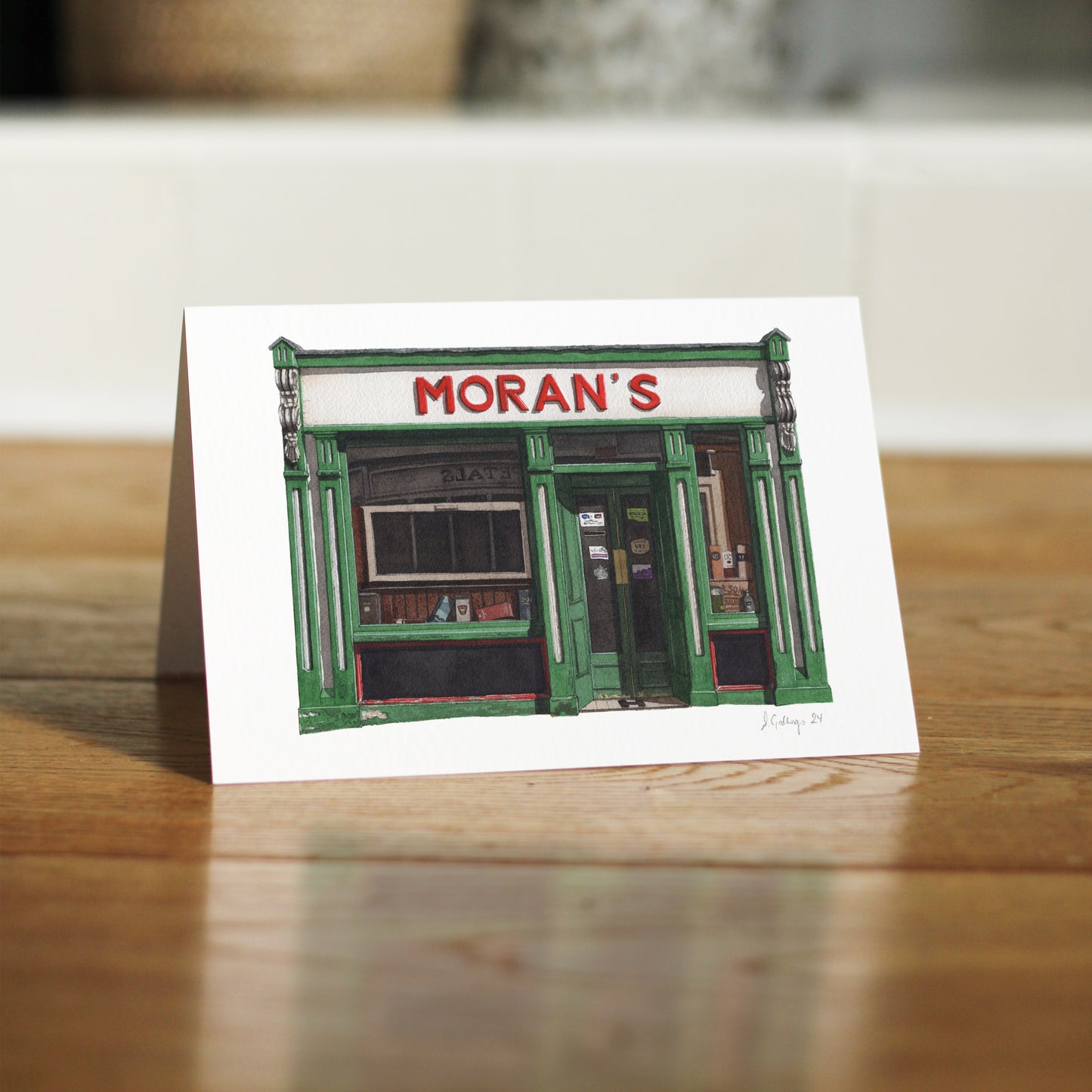 Westport - Moran's - Greeting card with envelope - Co. Mayo, Ireland.