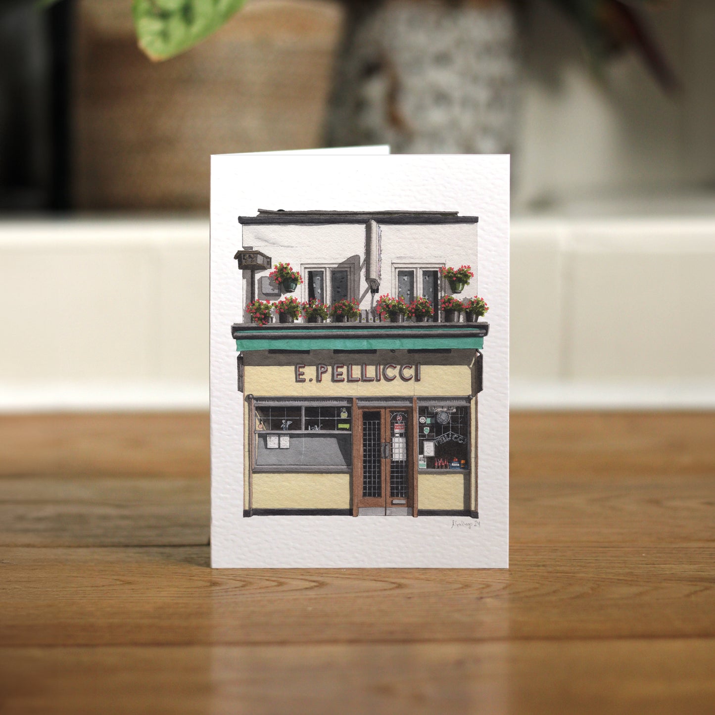 Bethnal Green - E Pellicci - Greeting card with envelope
