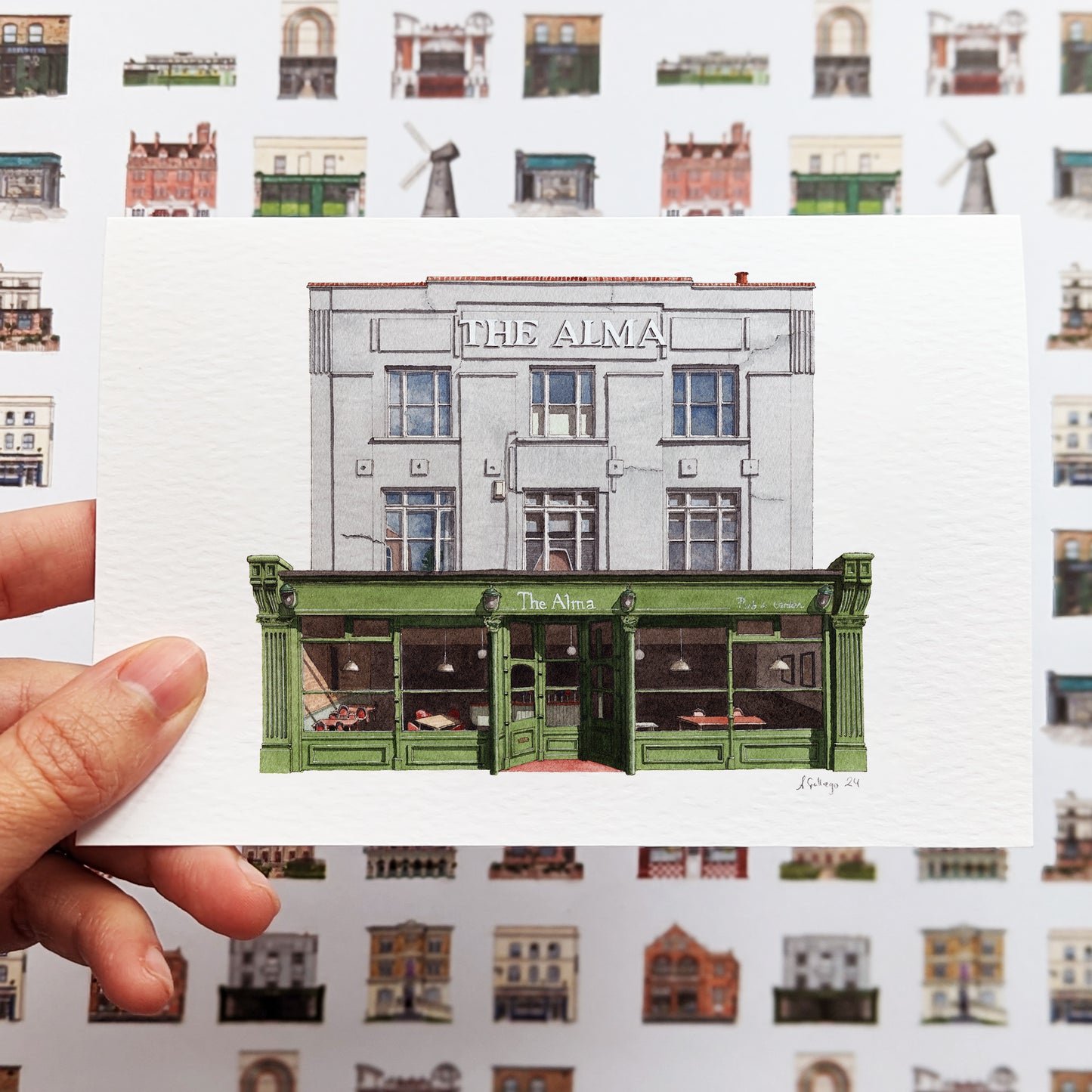 Crystal Palace - The Alma - Greeting card with envelope