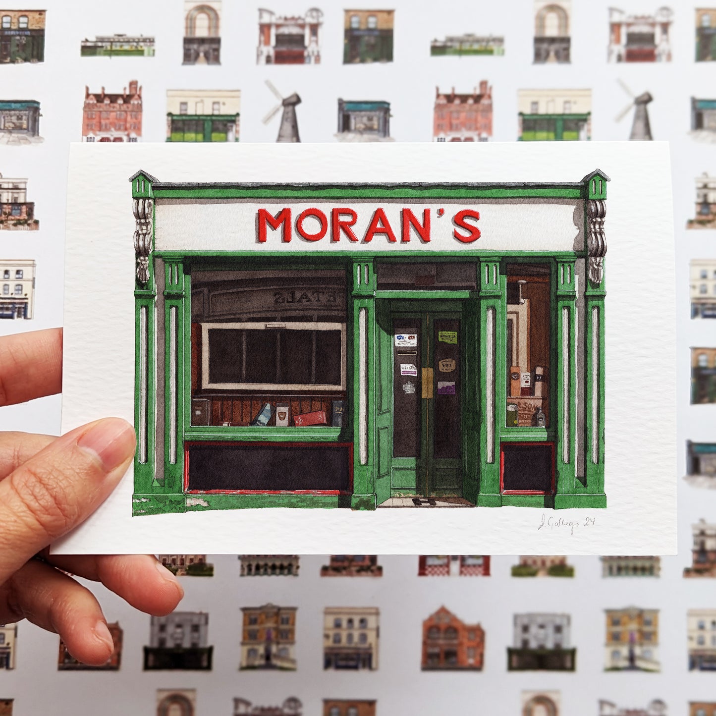 Westport - Moran's - Greeting card with envelope - Co. Mayo, Ireland.