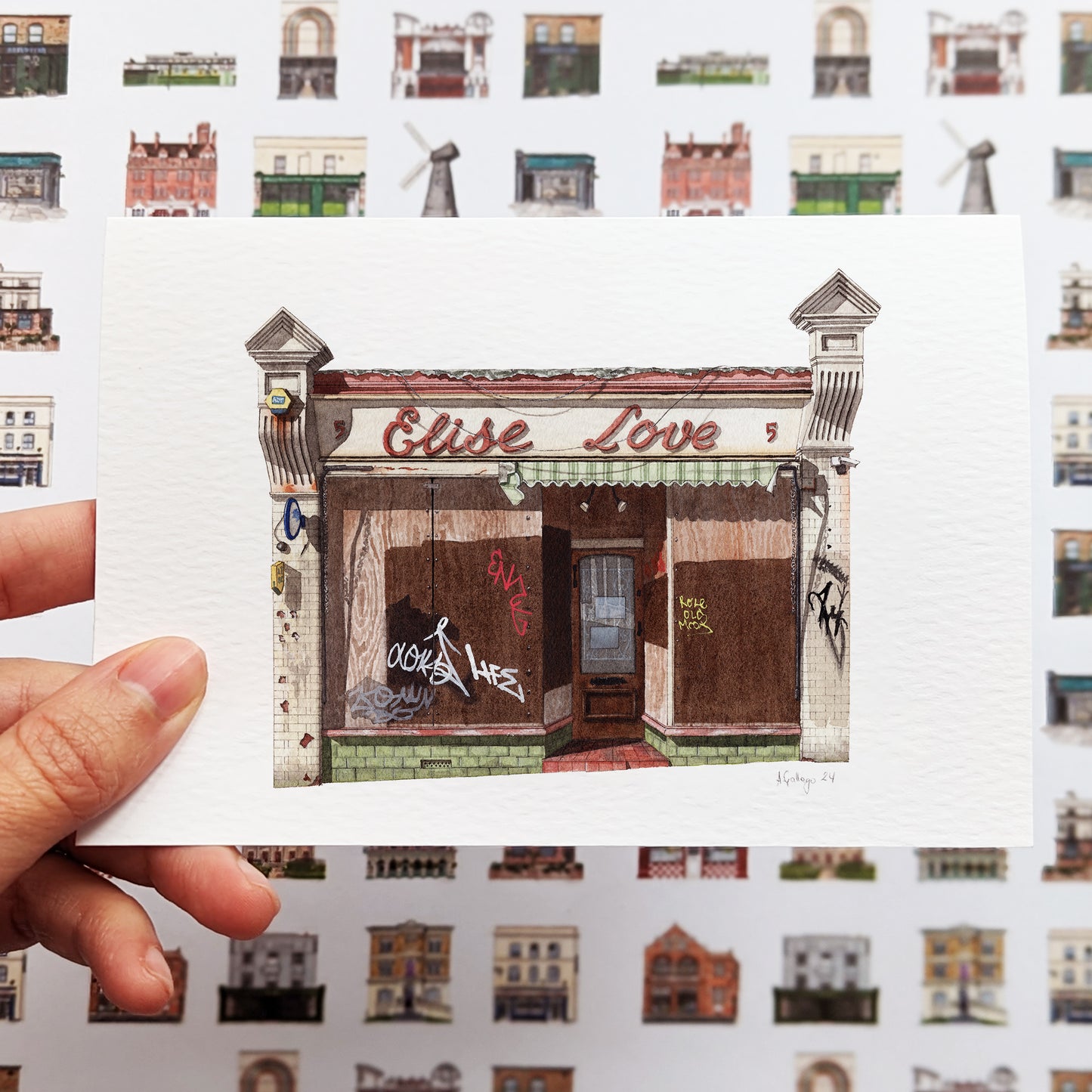 South Norwood - Elise Love - Greeting card with envelope