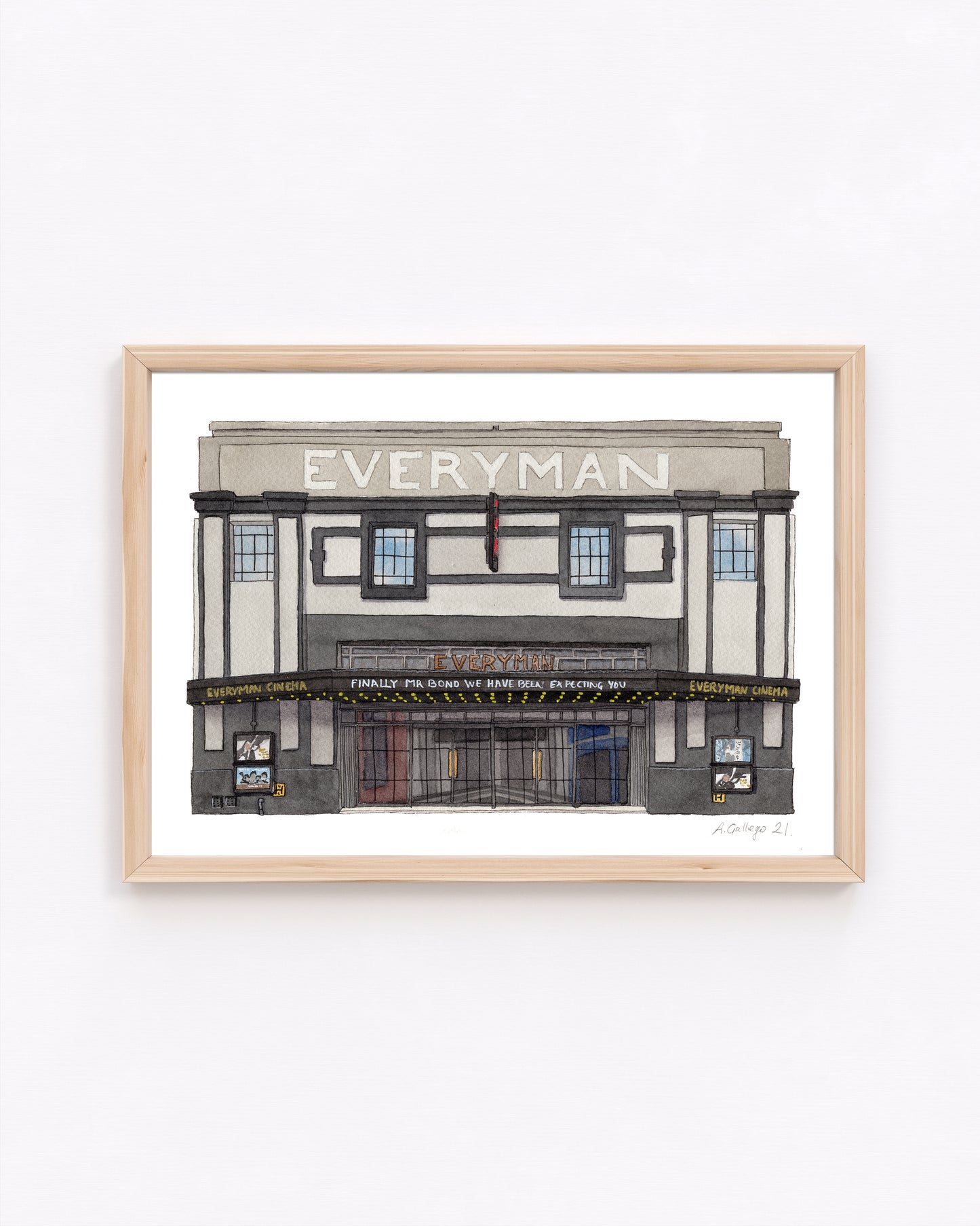 Crystal Palace - Everyman Cinema - Giclée Print (unframed)