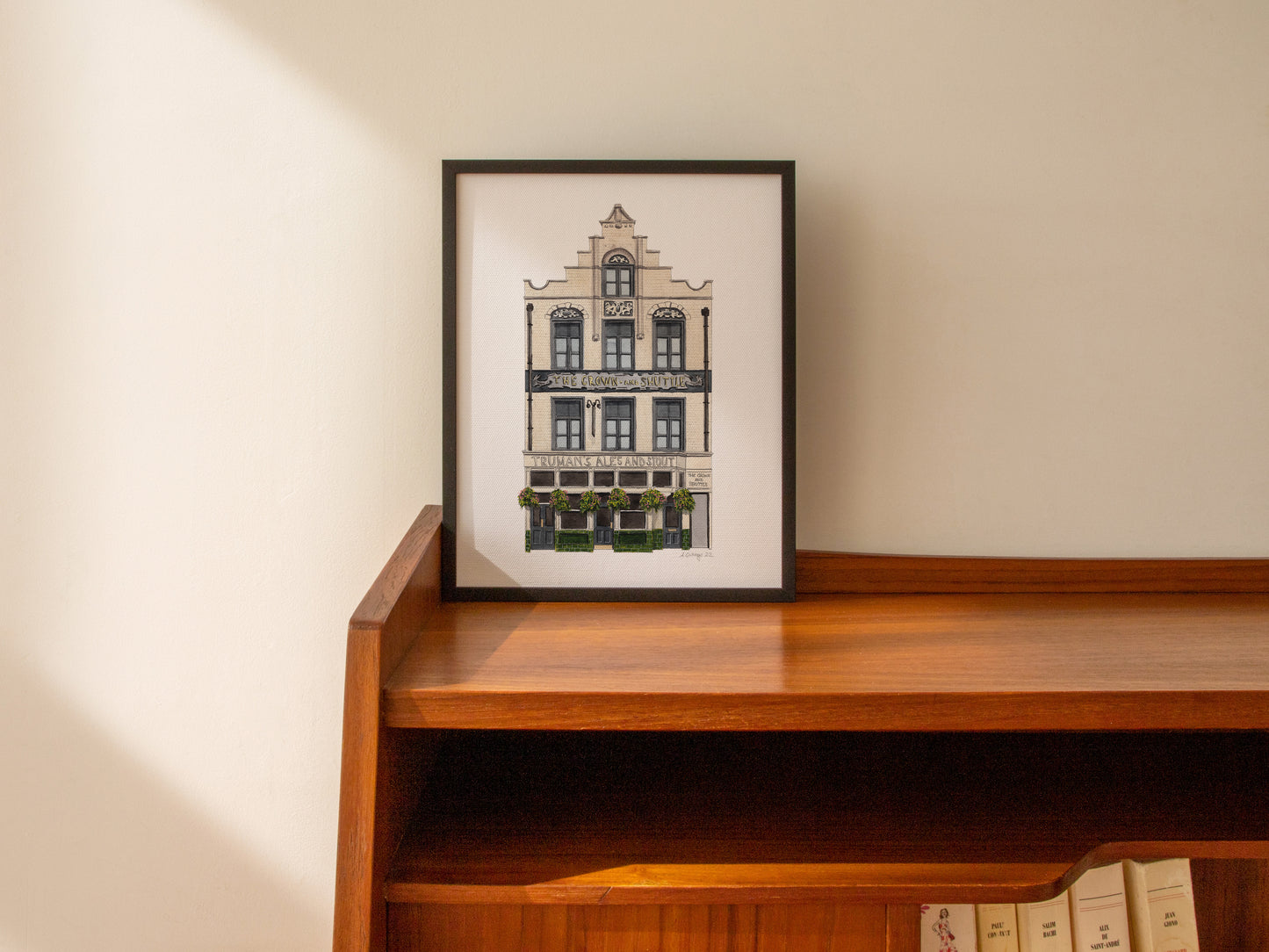 Shoreditch - Crown and Shutter Arms - Giclée Print (unframed) - East London