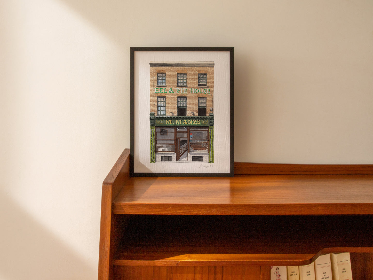 Peckham - M Manze Pie & Mash shop - Giclée Print (unframed)