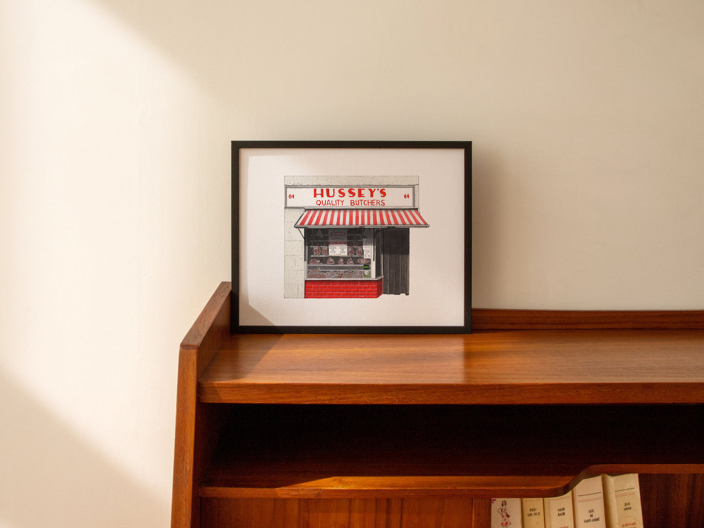 Wapping - Hussey's Quality Butchers - Giclée Print (unframed)